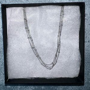 Mejuri Silver Layered Necklace